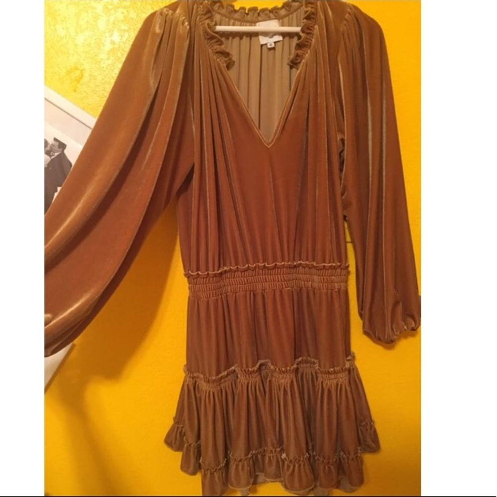 Vintage Frill Puff Sleeve Dress